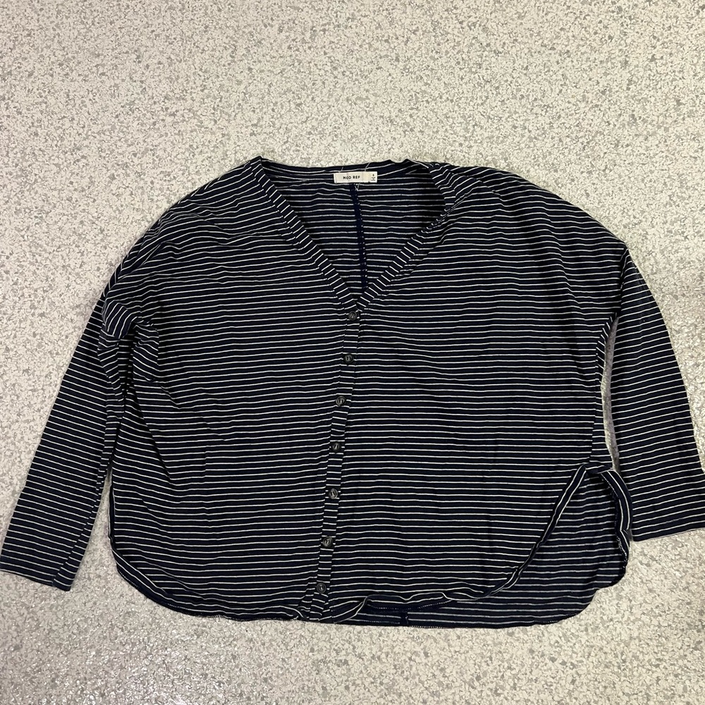 Mod Ref Black Boxy Button Down Shirt